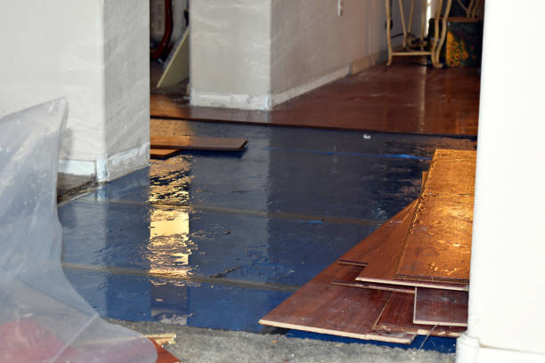 Professional Water Damage Restoration technician working in Smithfield, UT
